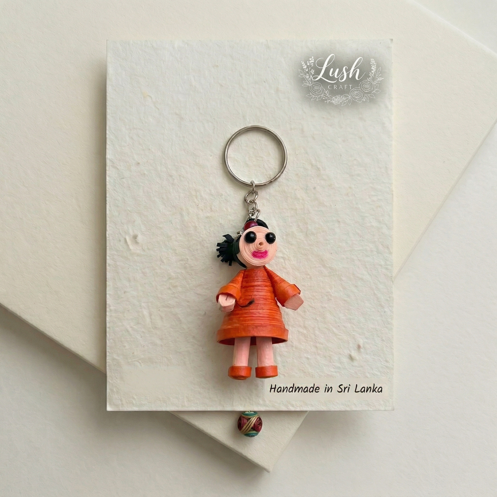 Pretty Doll Charm Keychain