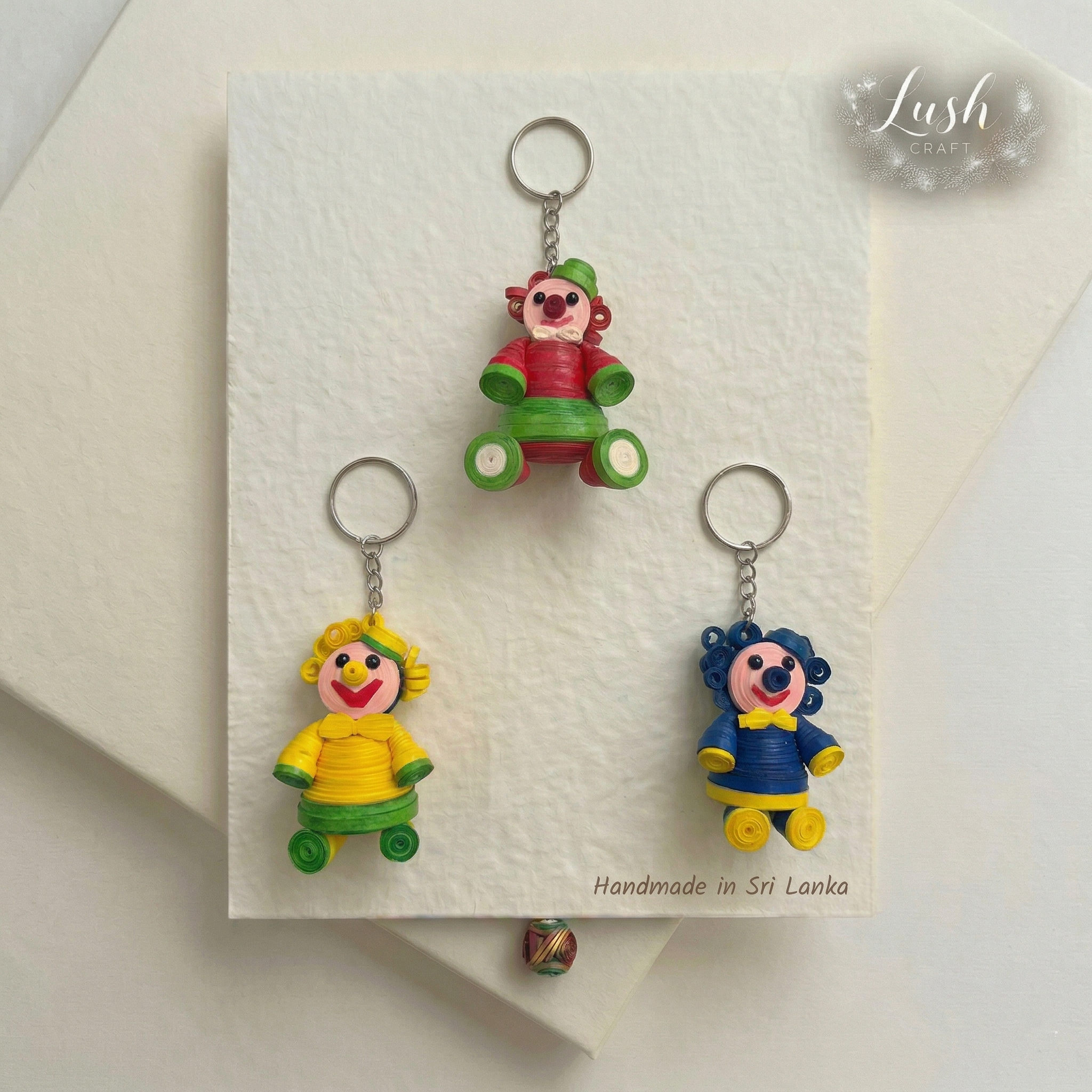 Handcrafted Doll Charm Keychain view 1