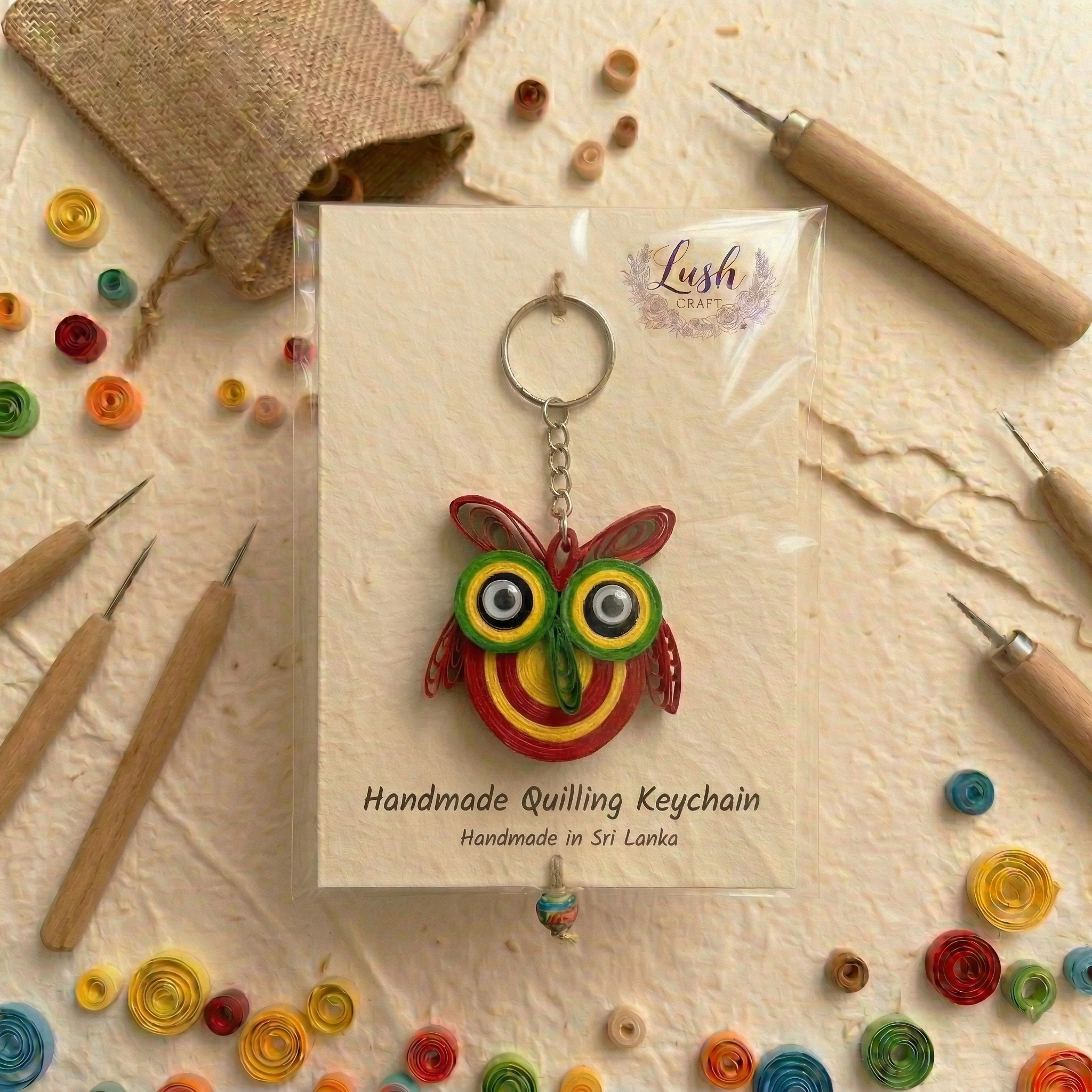 Owl Keychain view 4