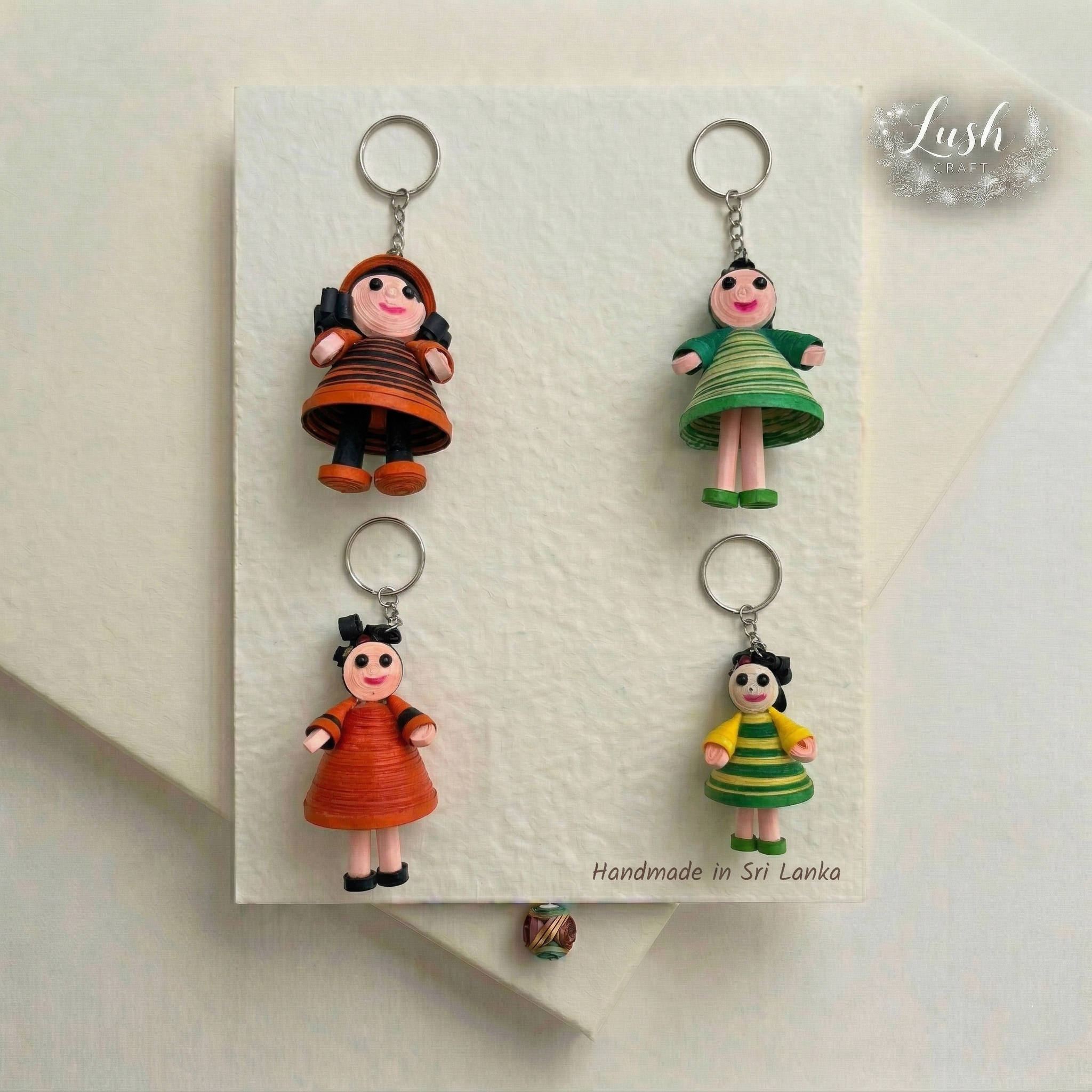 Pretty Doll Charm Keychain view 1