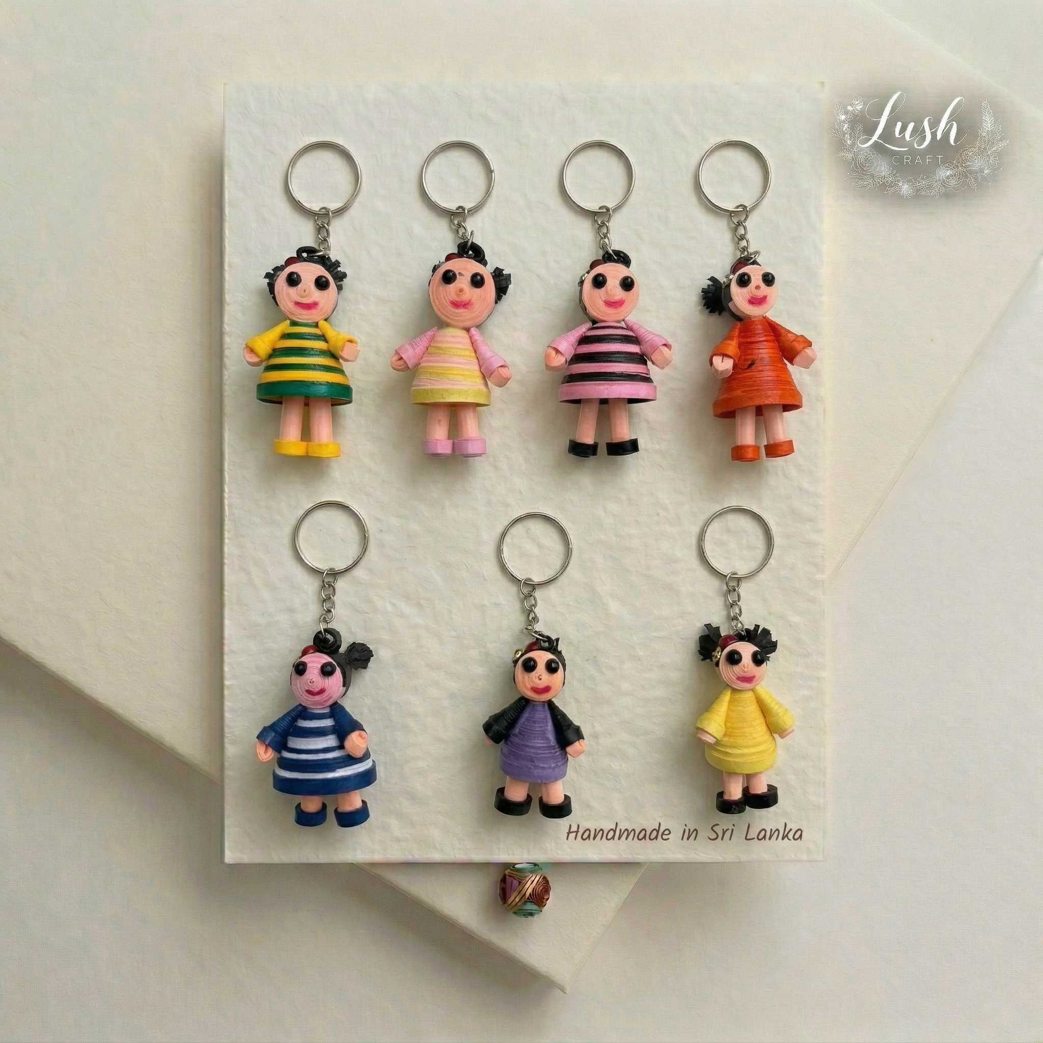 Pretty Doll Charm Keychain view 2